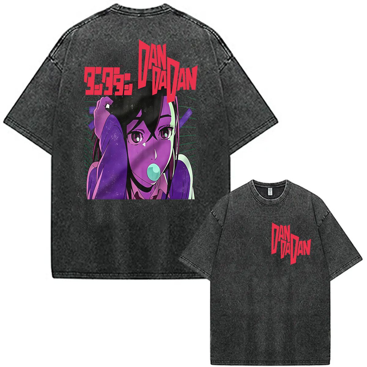 Vintage Washed Anime Dandadan  - Vintage Ken Fashion ulasan dan harga
