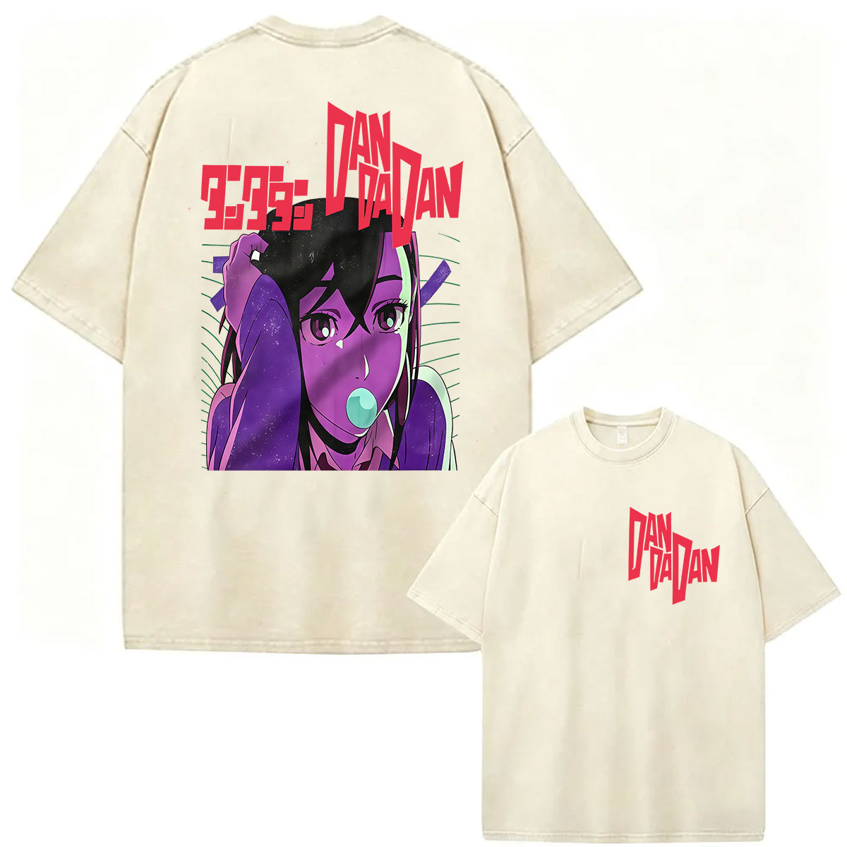 Vintage Washed Anime Dandadan  - Vintage Ken Fashion ulasan dan harga