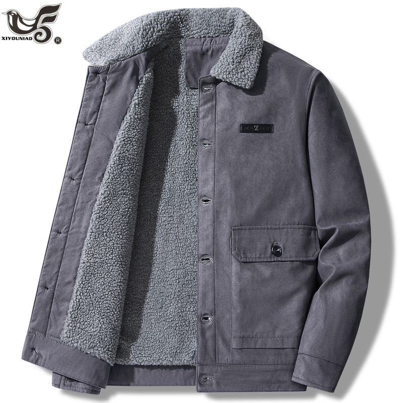Men's Suede Jacket Autumn Retr - Varsity Jacket Wool ulasan dan harga