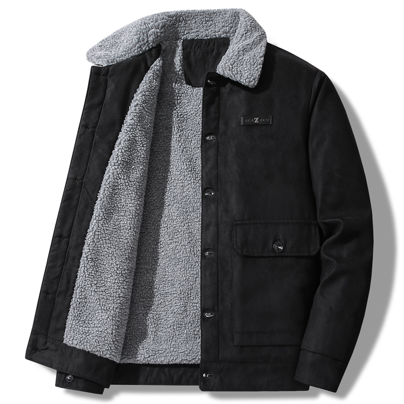 Men's Suede Jacket Autumn Retr - Varsity Jacket Wool ulasan dan harga