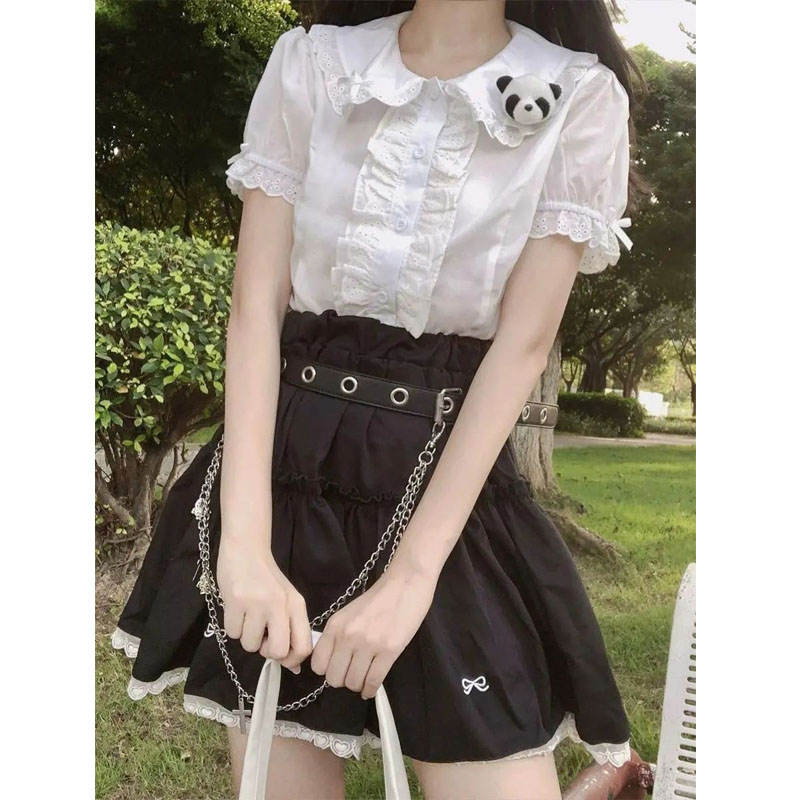 Deeptown Kawaii Lolita Blouses - Vintage Fashion Japan ulasan dan harga