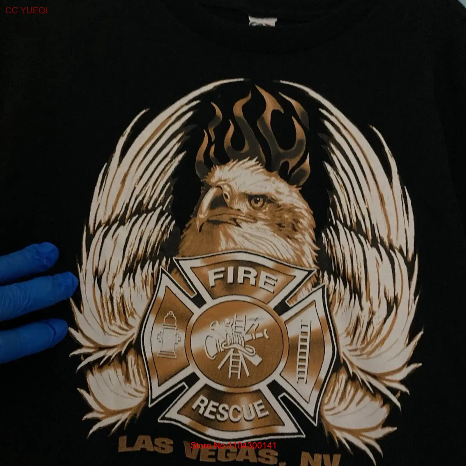 LAS VEGAS FIRE RESCUE T Shirt  - Vintage Fashion Las Vegas ulasan dan harga
