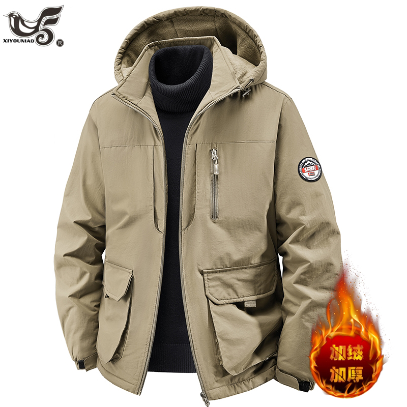 Plus Size 7XL 8XL Men Parkas T - Varsity Jacket Wool ulasan dan harga