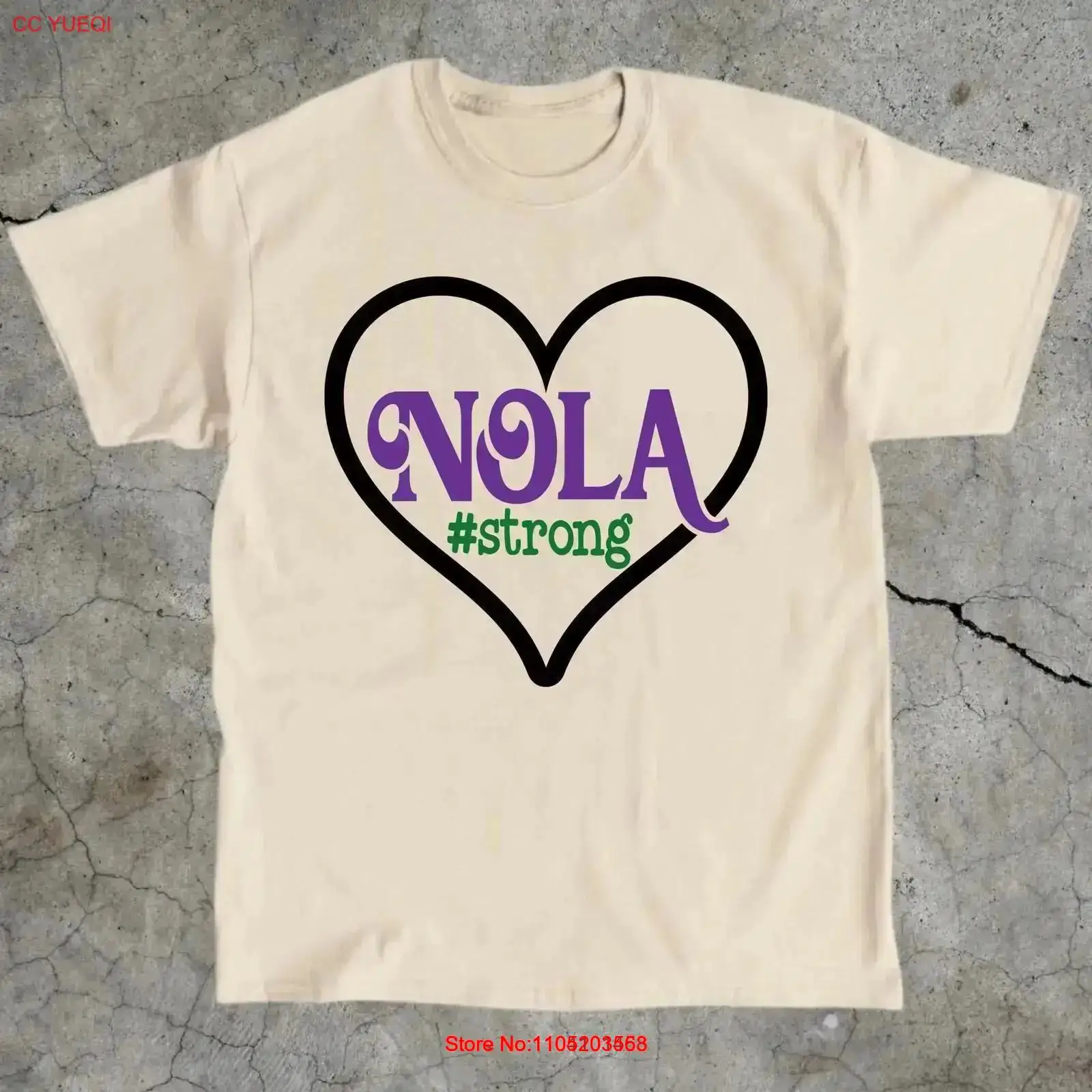 NOLA Strong New Orleans T Shir - Vintage Fashion De ulasan dan harga