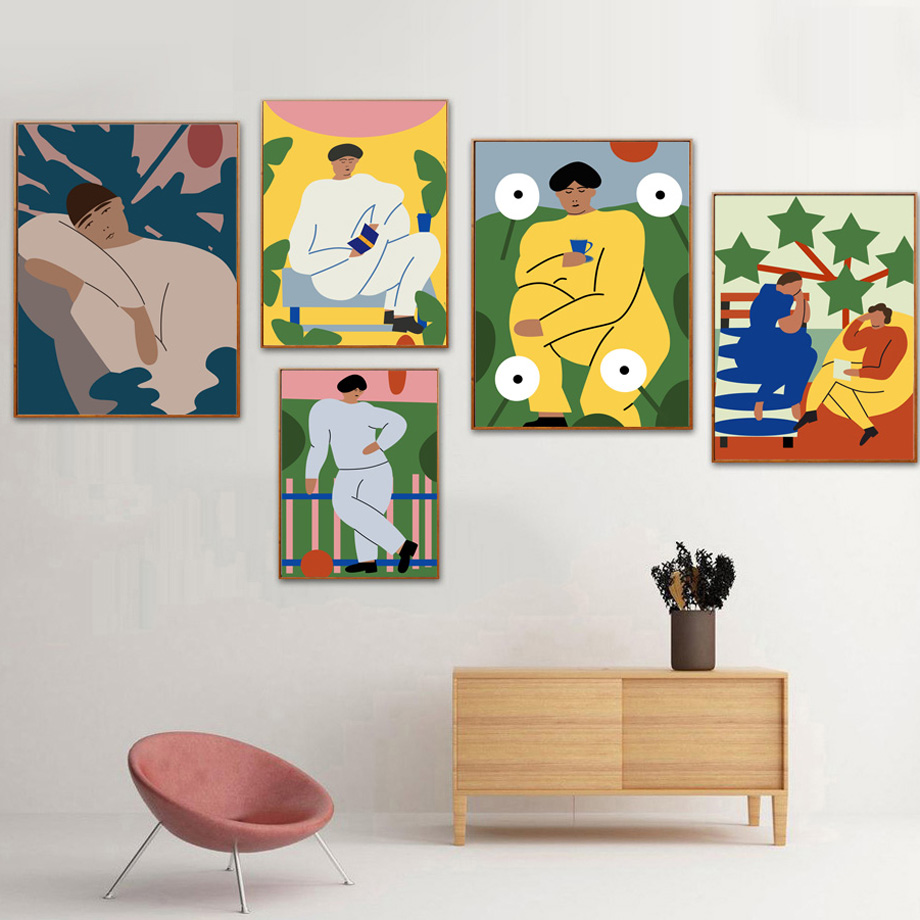 Abstract Vintage Fashion Figur - Vintage Fashion Prints For Wall ulasan dan harga