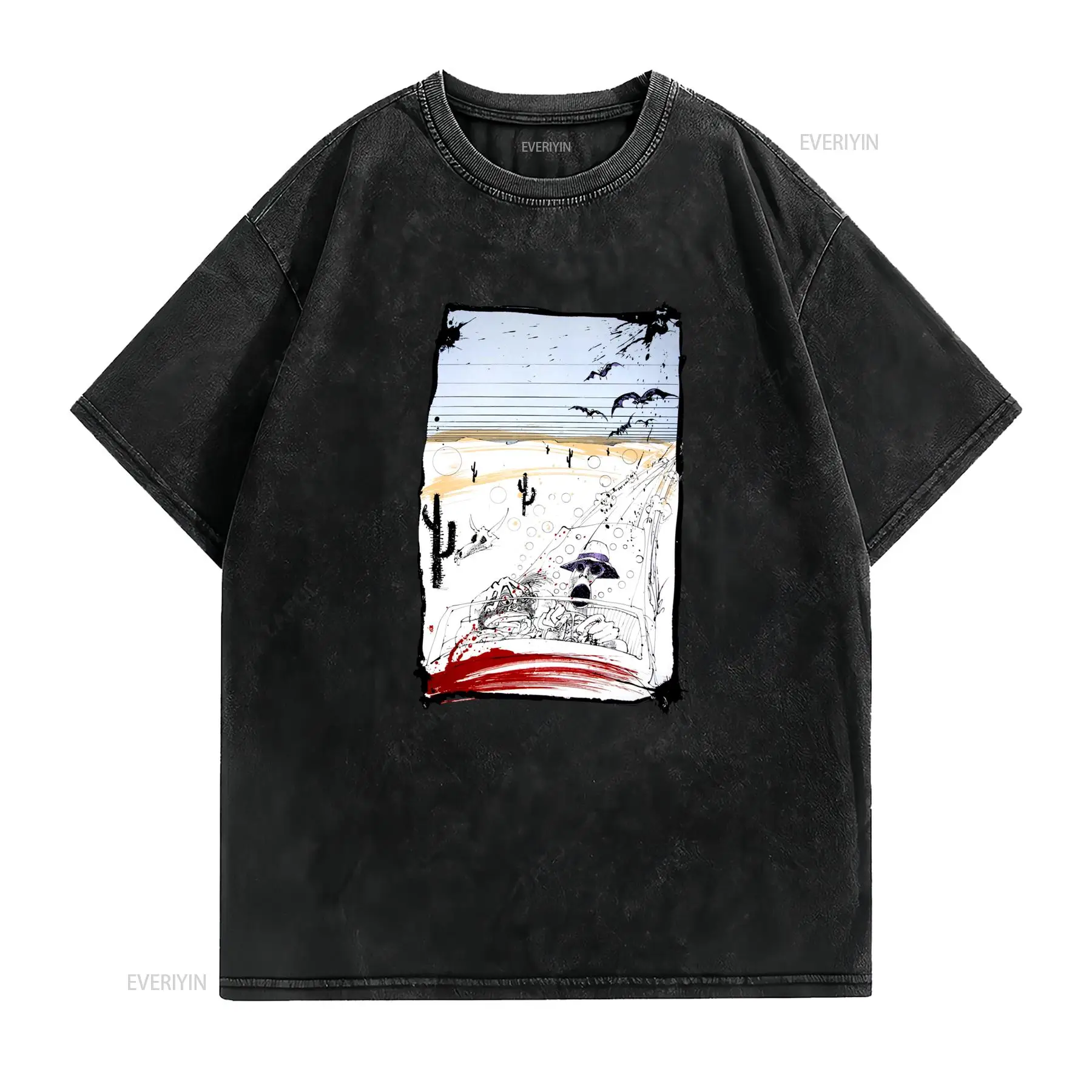 Maglietta Artistica Fear And L - Vintage Fashion Las Vegas ulasan dan harga