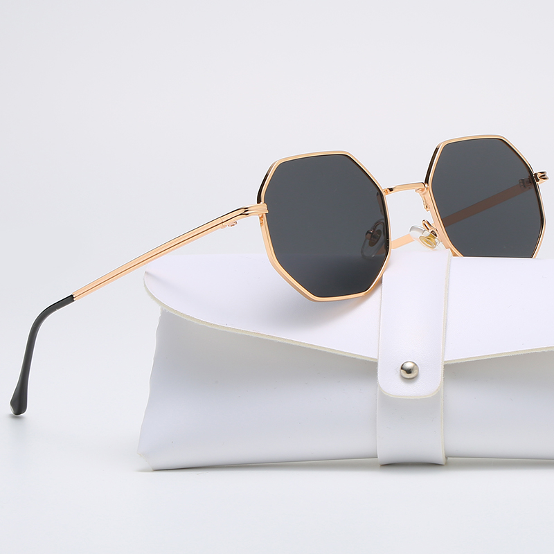Square Polygon Metal Sunglasse - Vintage Fashion De ulasan dan harga